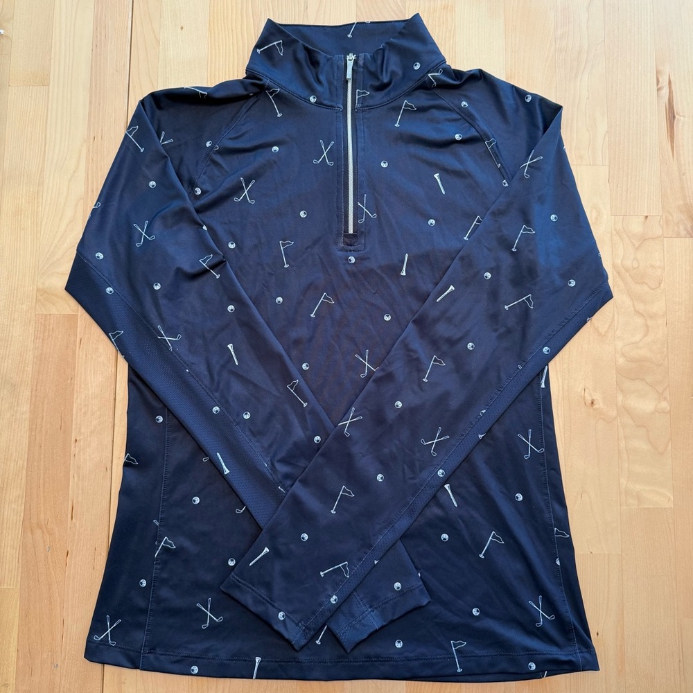 Lady Hagen Half Zip Long Sleeve Golf Shirt- Small